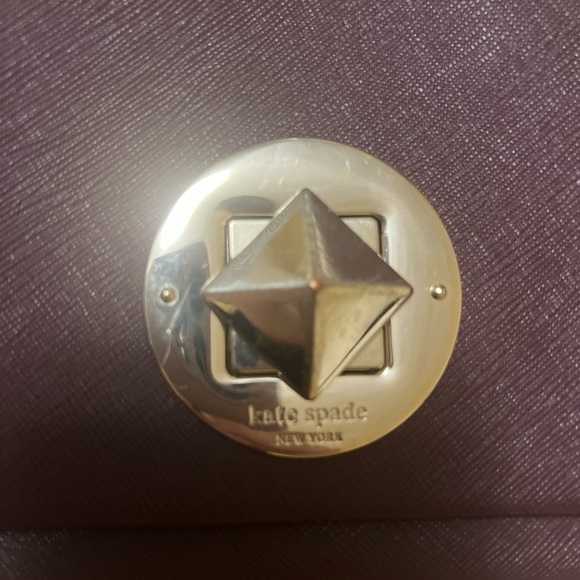 Kate Spade Newbury Lane Sally Leather Crossbody Maroon - Picture 5 of 5